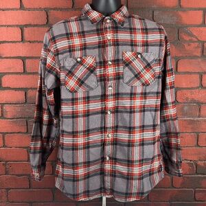 Ruff Hewn Shirt Mens Small Plaid Flannel
